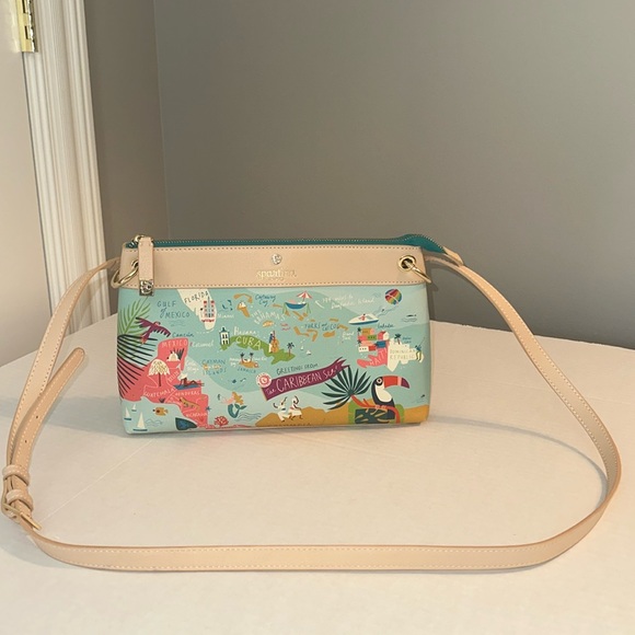Spartina 449 Greetings From The Caribbean Sea Crossbody Bag NWOT - Picture 2 of 16